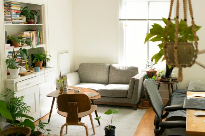 Furnished apartment living room
